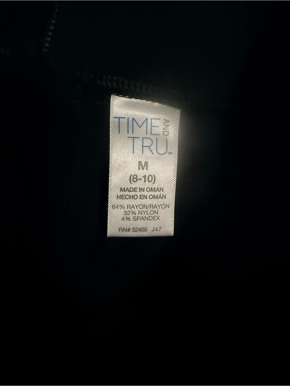 Time and Tru black leggings - Picture 4 of 4